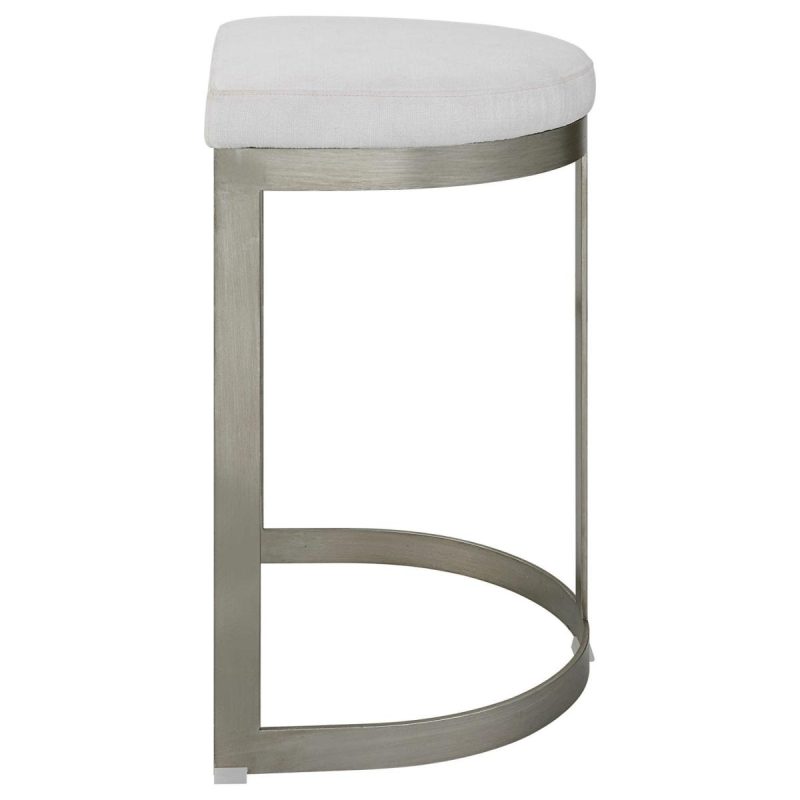 Barstools-Counter Stools |  Ivanna Counter Stool, Silver