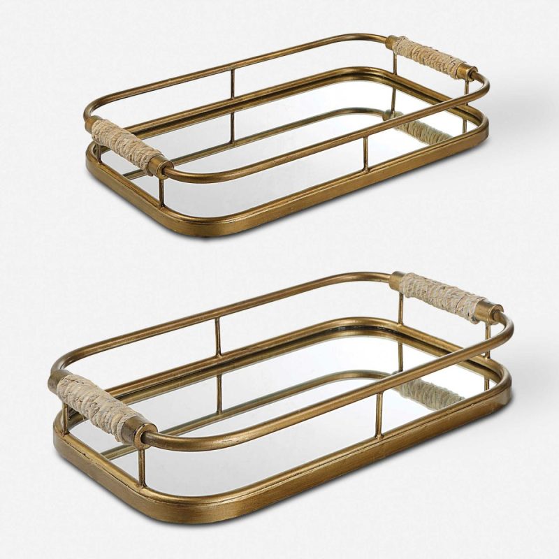 Bowls-Trays |  Rosea Trays, S/2