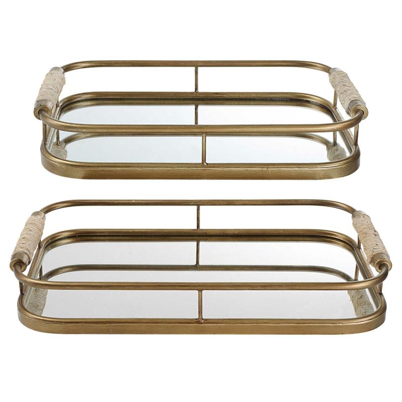 Bowls-Trays |  Rosea Trays, S/2