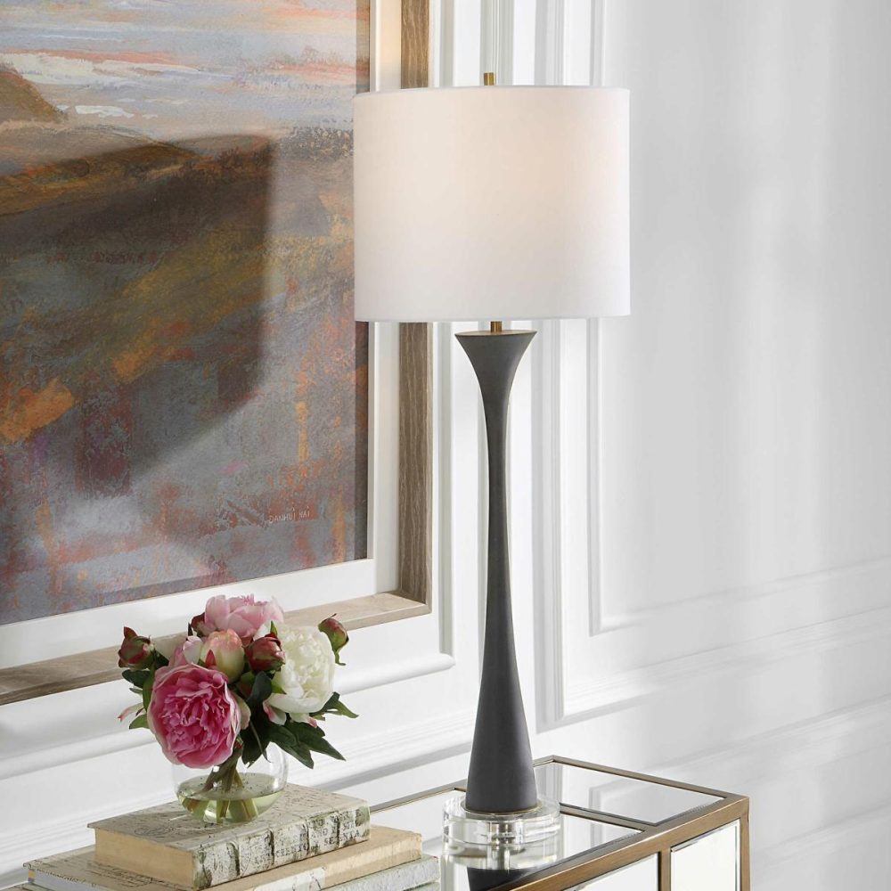 Buffet |  Fountain Buffet Lamp, Black