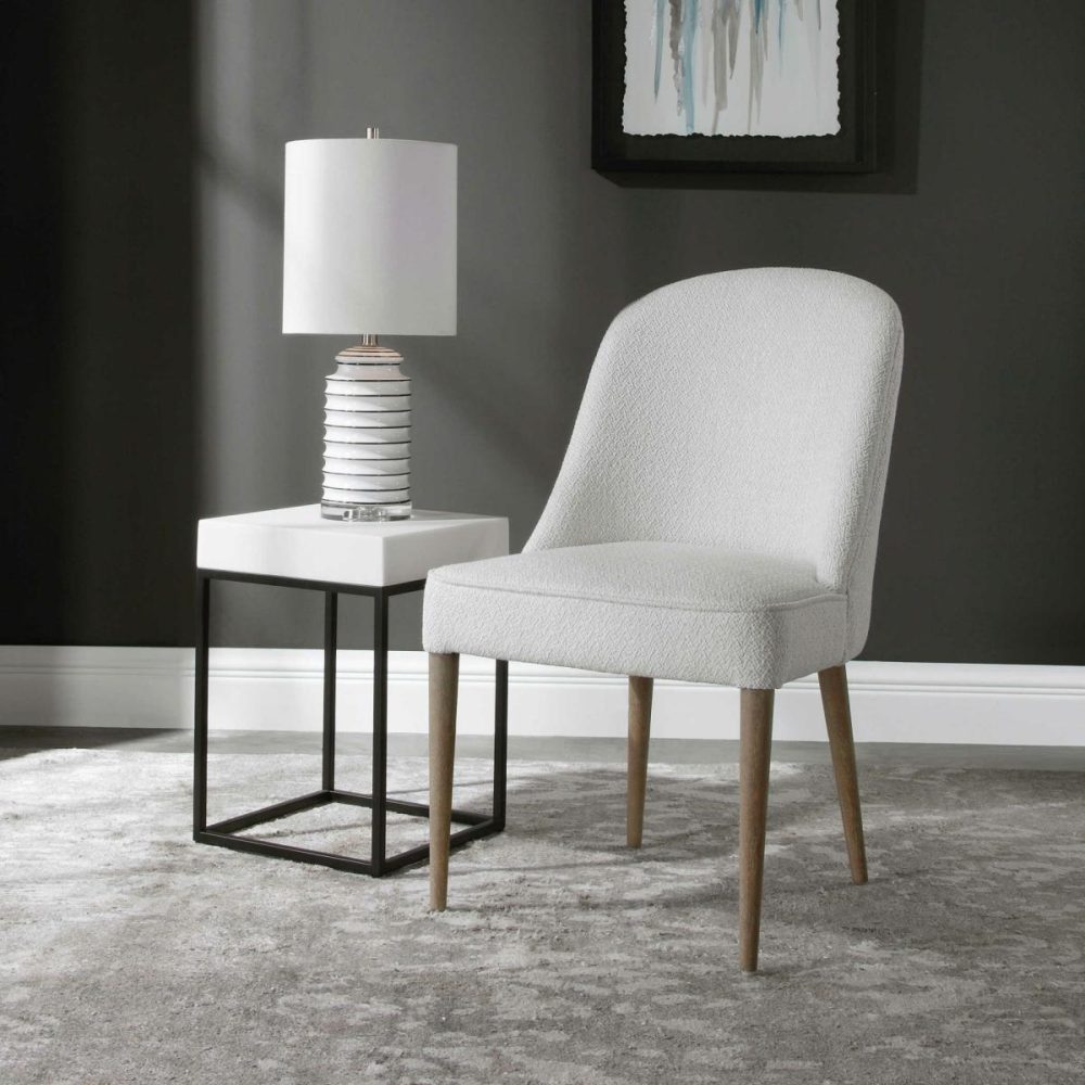 Chairs-Sofas |  Brie Armless Chair, White, 2 Per Box, Priced Each