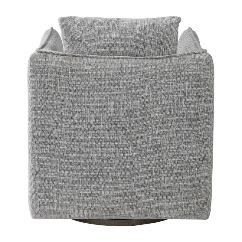 Chairs-Sofas |  Corben Swivel Chair, Stone