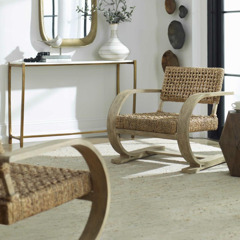 Chairs-Sofas |  Rehema Accent Chair, Driftwood