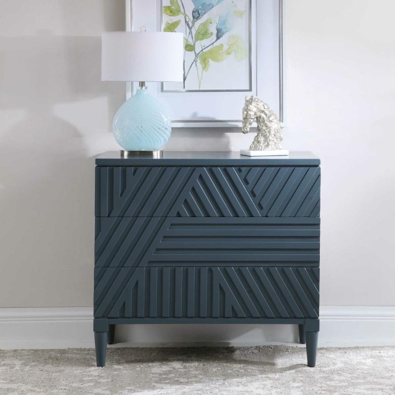 Chests-Cabinets |  Colby 3 Drawer Chest, Blue