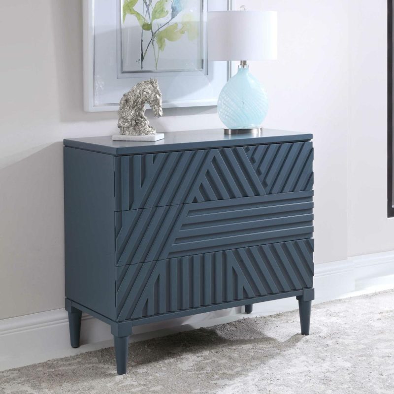 Chests-Cabinets |  Colby 3 Drawer Chest, Blue