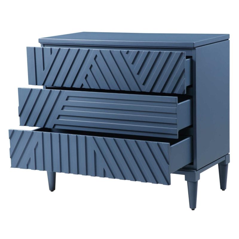 Chests-Cabinets |  Colby 3 Drawer Chest, Blue