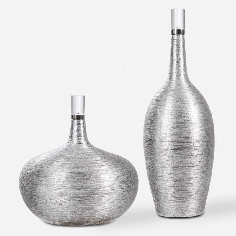 Decorative Bottles-Canisters |  Gatsby Bottles, S/2