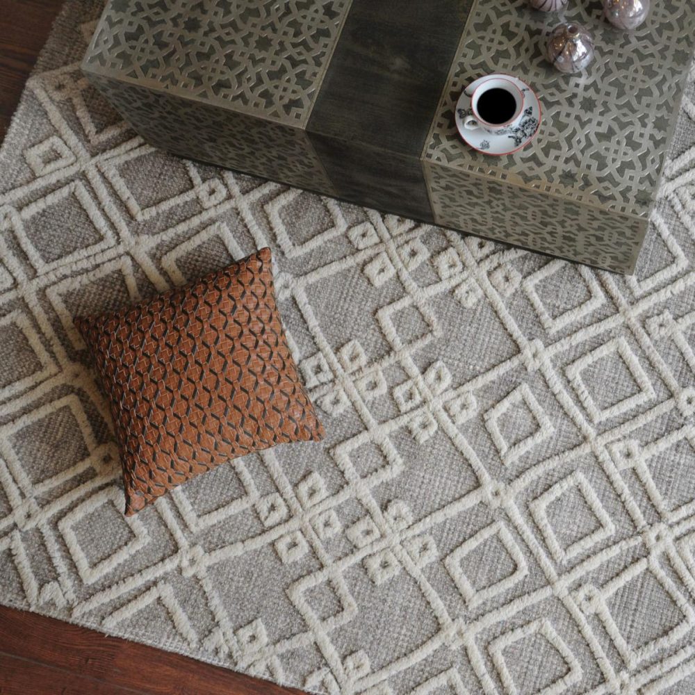 Flat Weave |  Sieano, Gray-Ivory