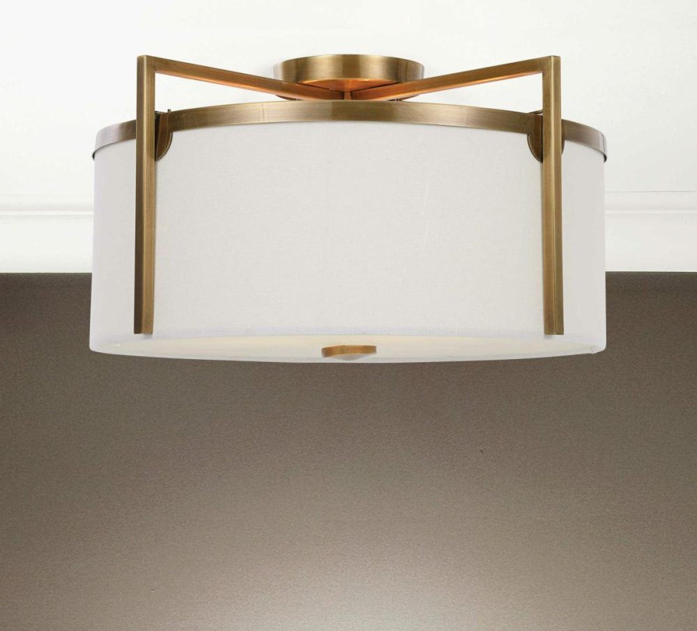 Flush Mounts-Semi Flush Mounts |  Colfax, 3 Lt Semi Flush