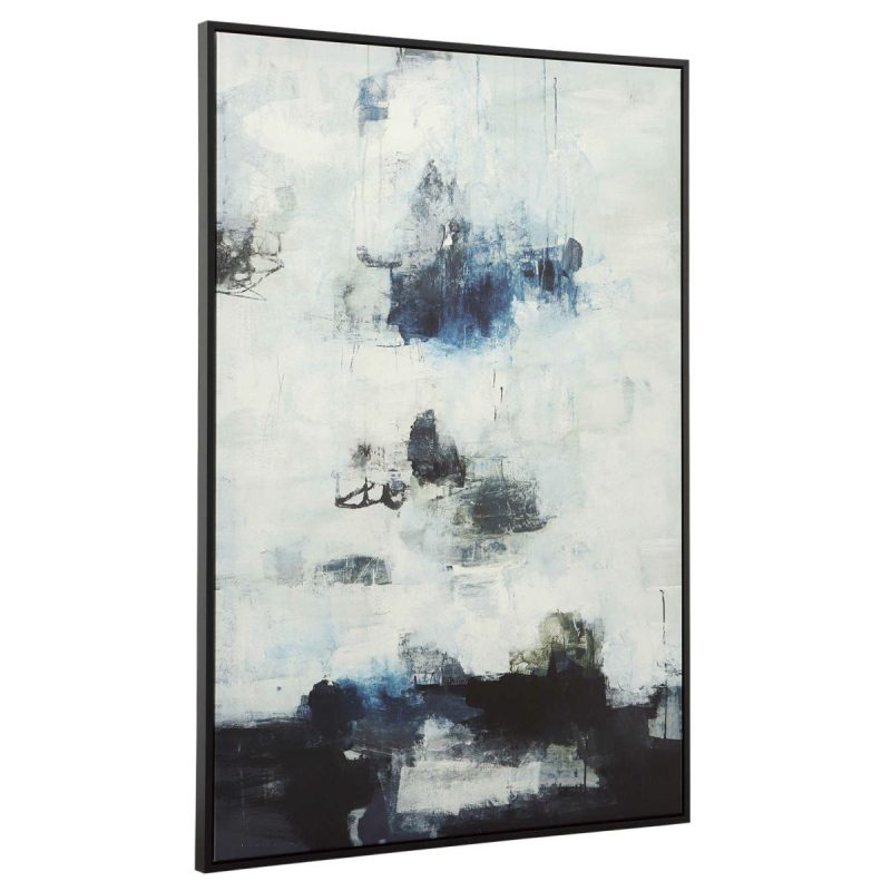 Framed Canvases |  Black And Blue Framed Canvas