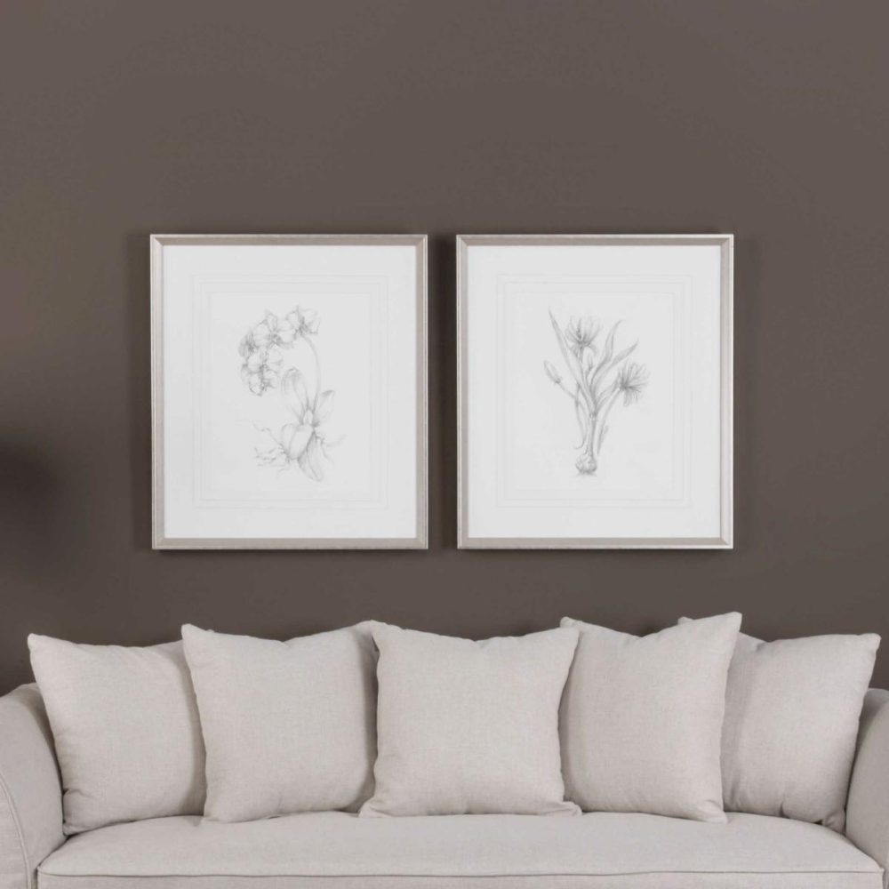 Framed Prints |  Botanical Sketches Framed Prints, S/2