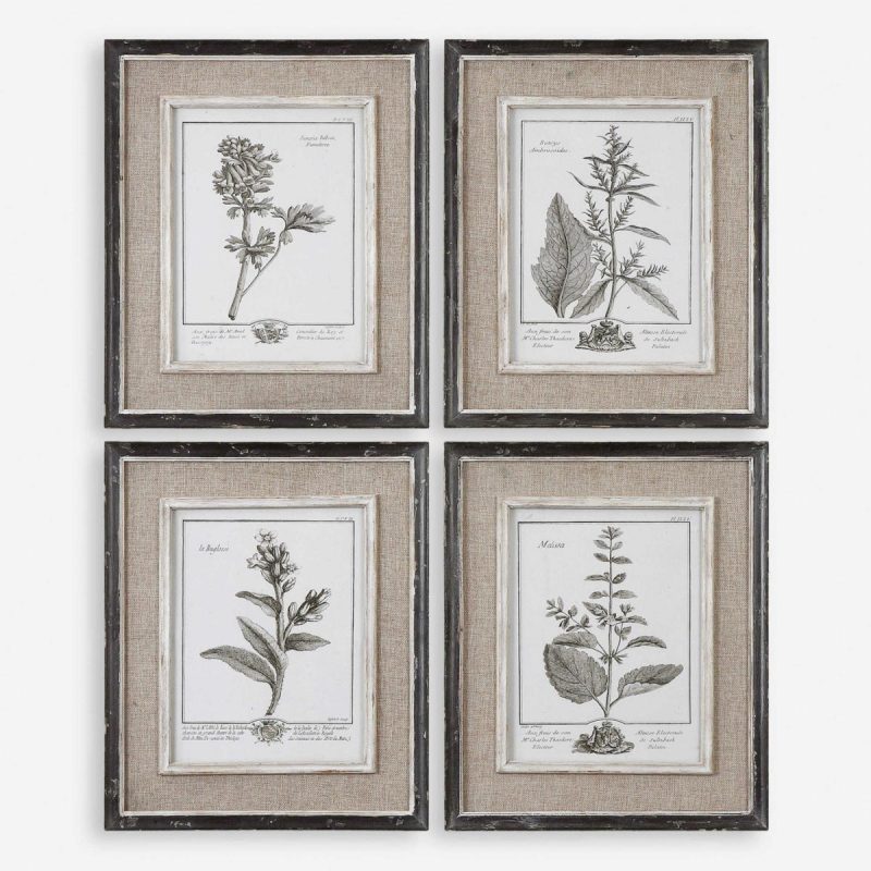 Framed Prints |  Casual Grey Study Framed Prints, S/4