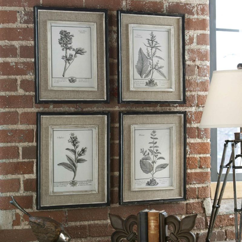 Framed Prints |  Casual Grey Study Framed Prints, S/4