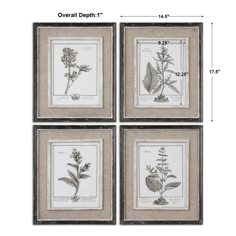 Framed Prints |  Casual Grey Study Framed Prints, S/4