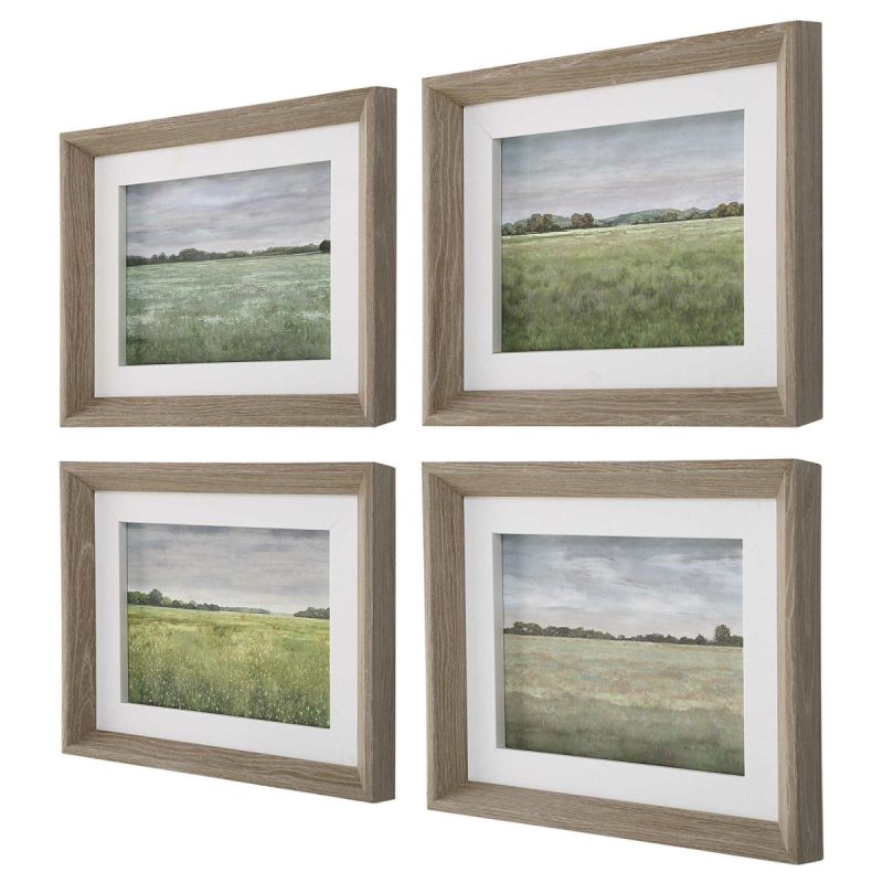 Framed Prints |  Quiet Meadows Framed Prints, S/4