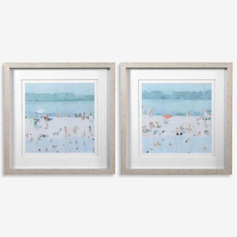 Framed Prints |  Sea Glass Sandbar Framed Prints, S/2