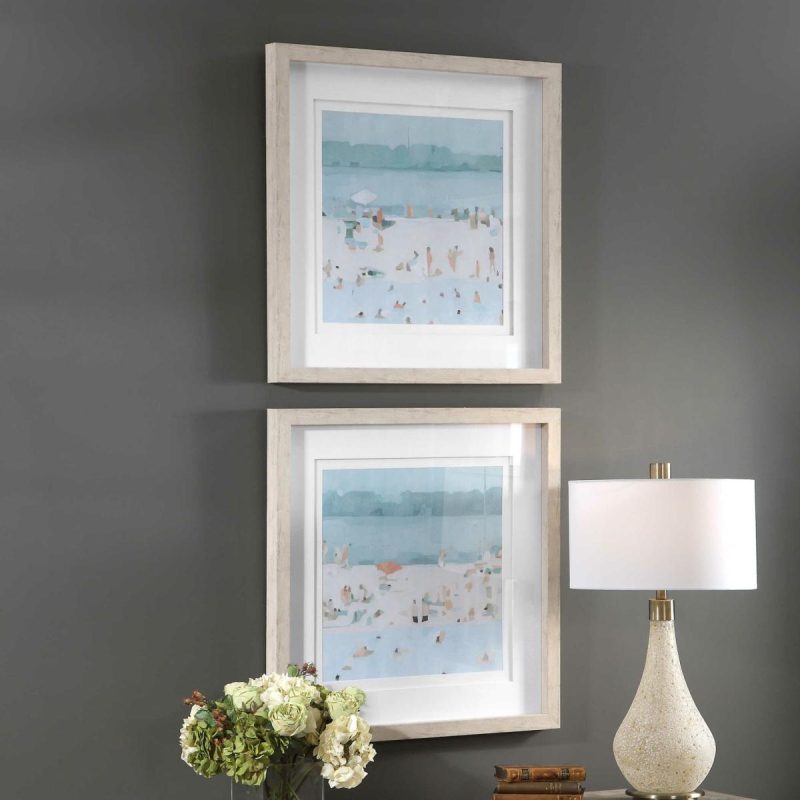 Framed Prints |  Sea Glass Sandbar Framed Prints, S/2