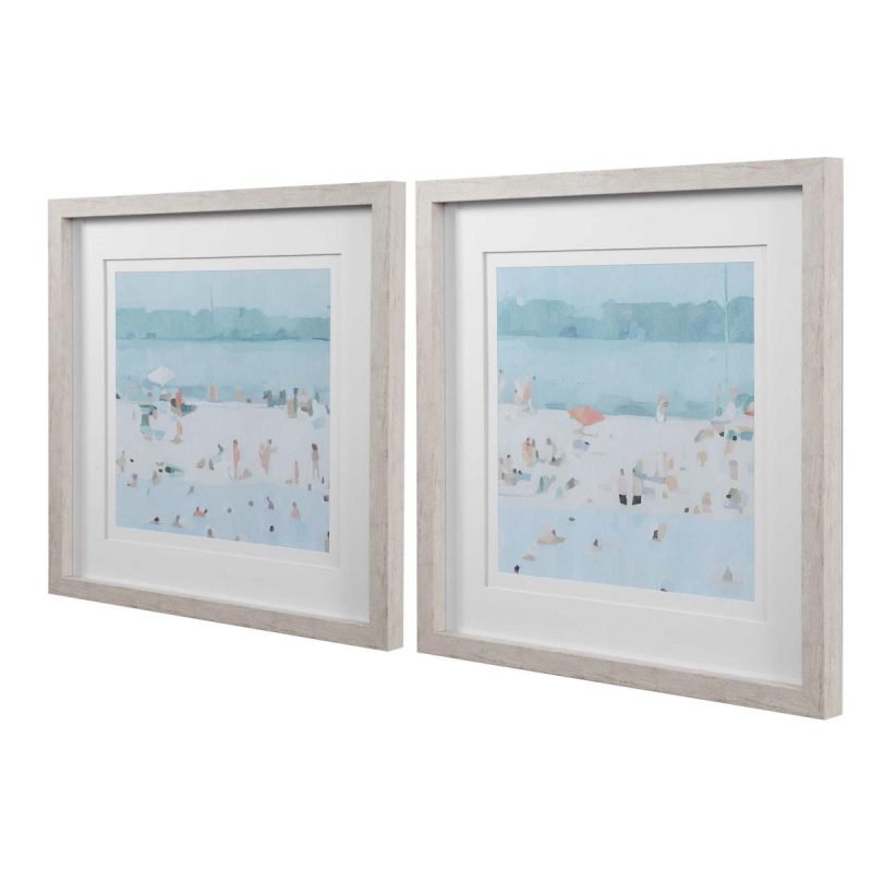 Framed Prints |  Sea Glass Sandbar Framed Prints, S/2