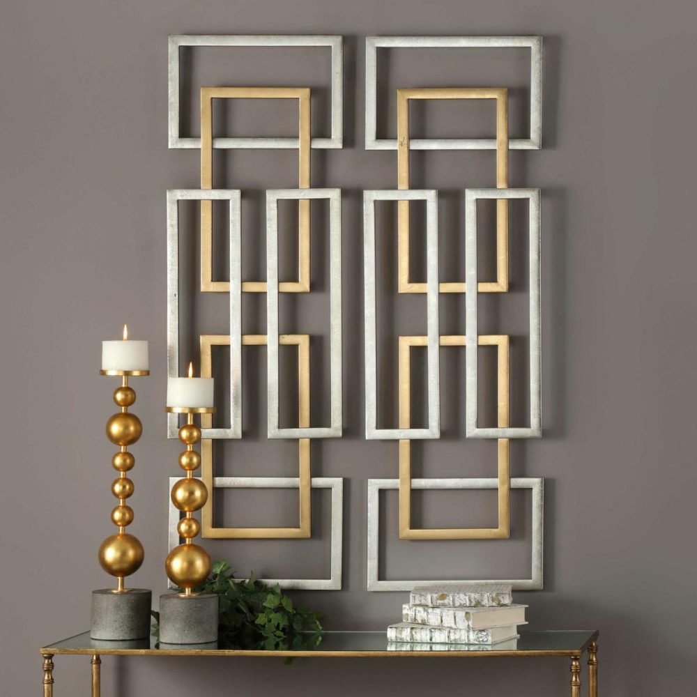 Metal Wall Decor |  Aerin Metal Wall Panels, S/2