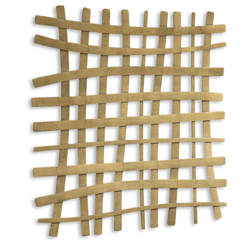 Metal Wall Decor |  Gridlines Metal Wall Decor, Gold