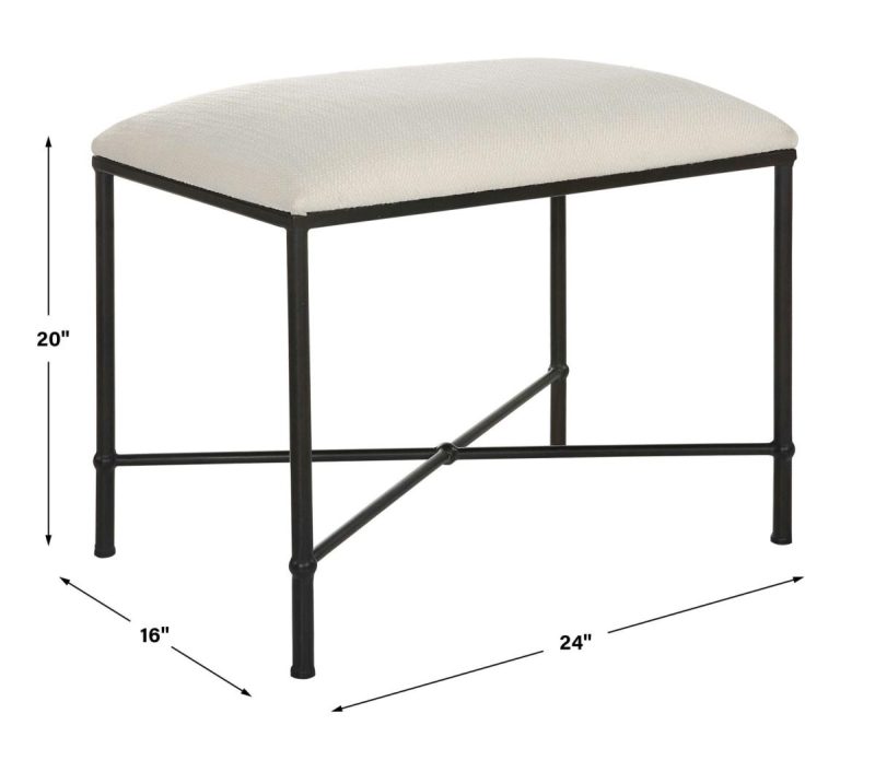 Ottomans-Benches |  Avenham Small Bench, Black