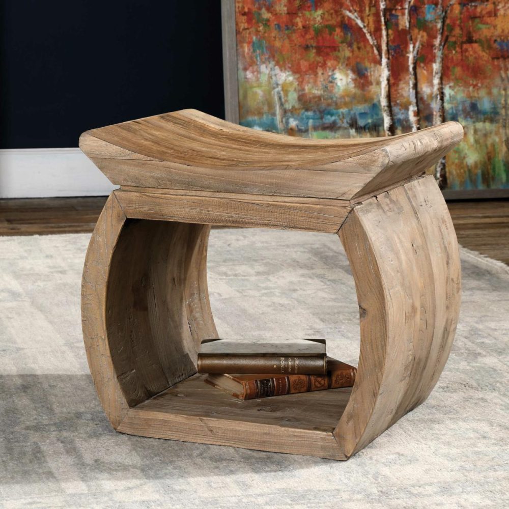 Ottomans-Benches |  Connor Accent Stool, Natural