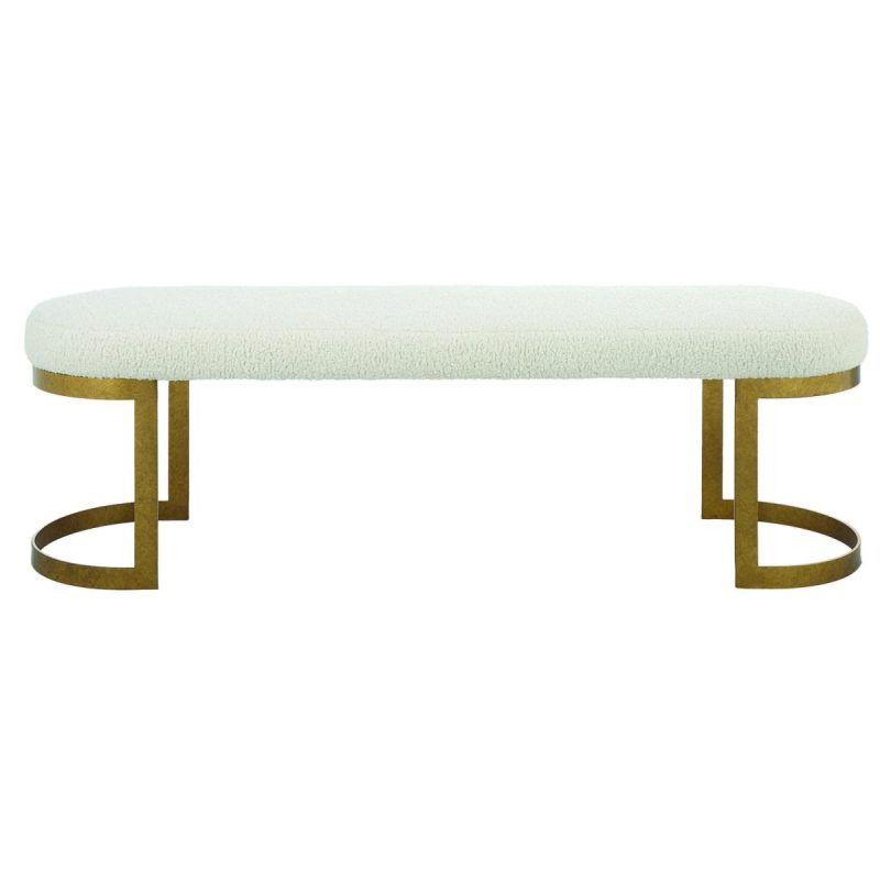 Ottomans-Benches |  Infinity Bench, Gold