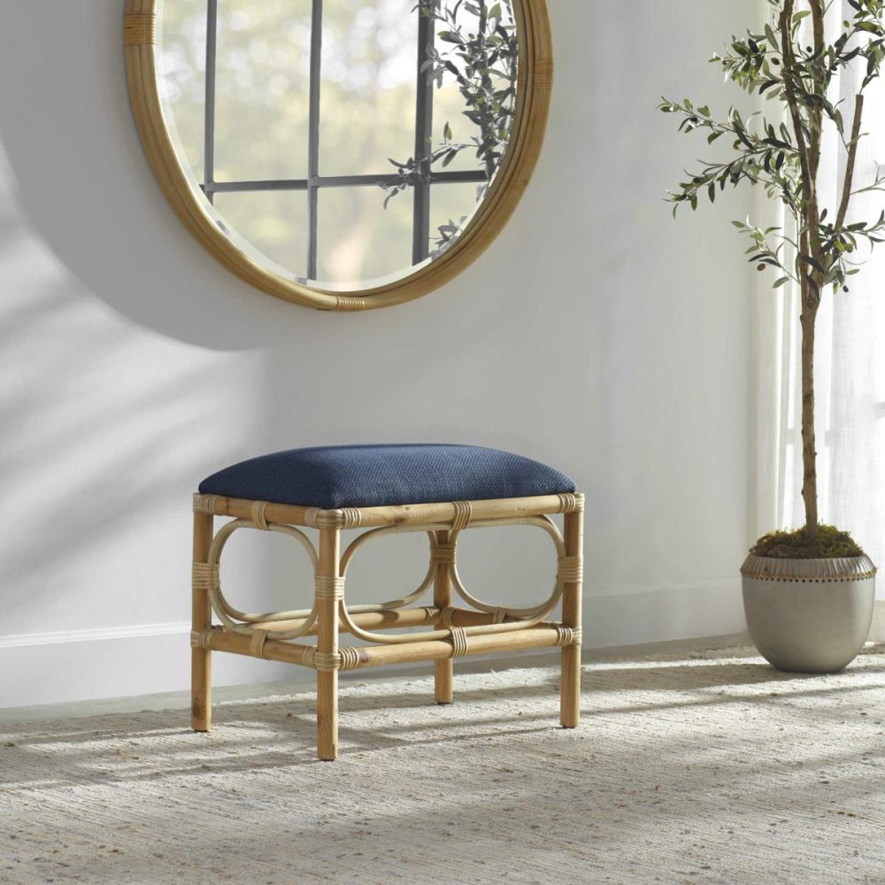 Ottomans-Benches |  Laguna Small Bench, Navy