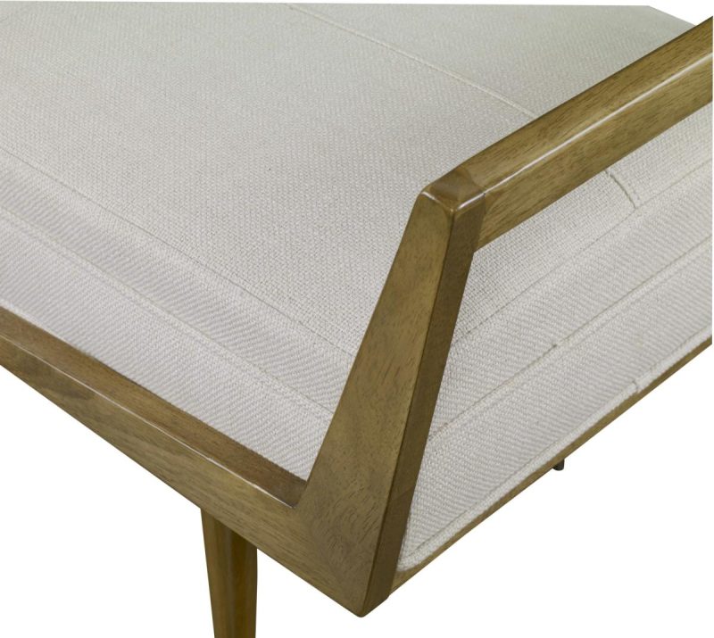 Ottomans-Benches |  Waylon Bench, Ivory