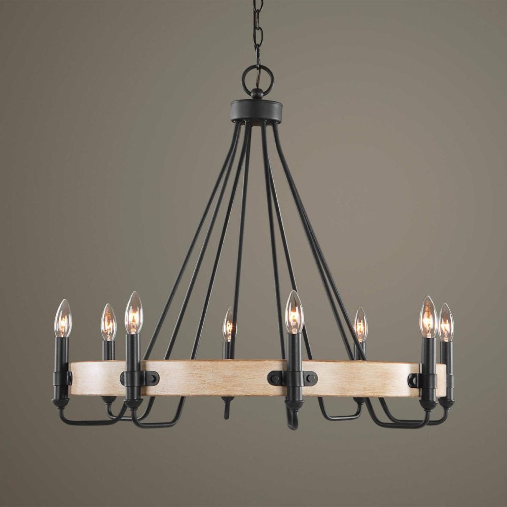 Pendants-Mini Pendants |  Deschutes, 8 Lt Chandelier