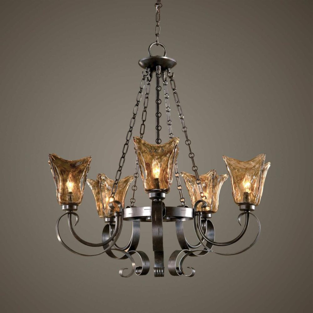 Pendants-Mini Pendants |  Vetraio, 5 Lt Chandelier