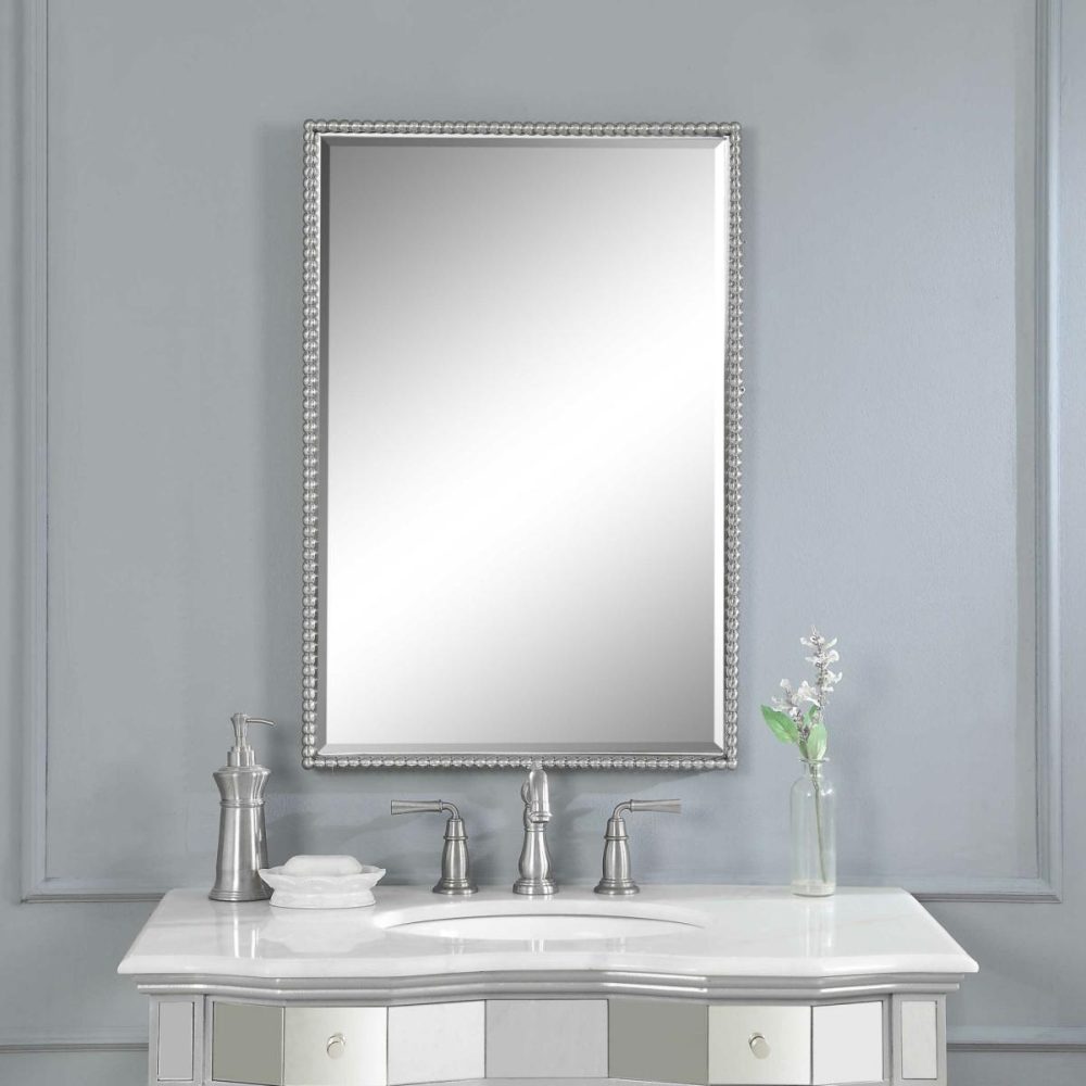 Rectangular |  Sherise Vanity Mirror, Nickel