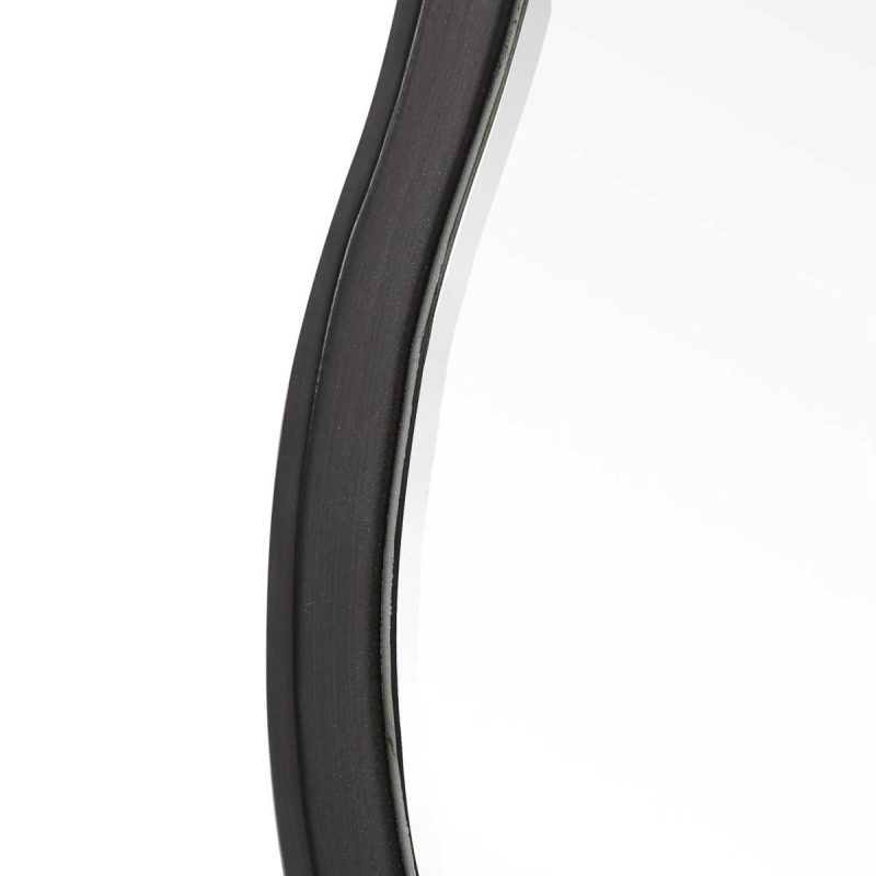 Round |  Aneta Round Mirror, Black