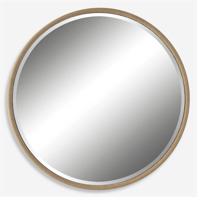 Round |  Ranchero Round Mirror, Natural