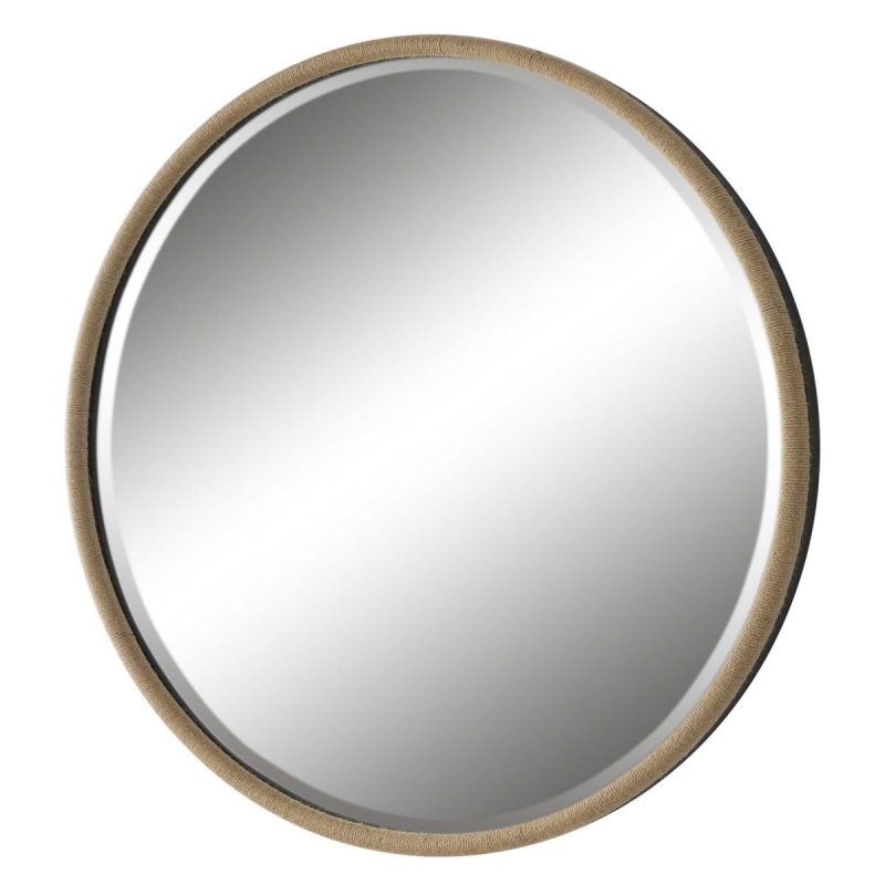 Round |  Ranchero Round Mirror, Natural