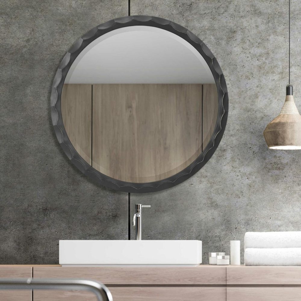 Round |  Scalloped Edge Round Mirror