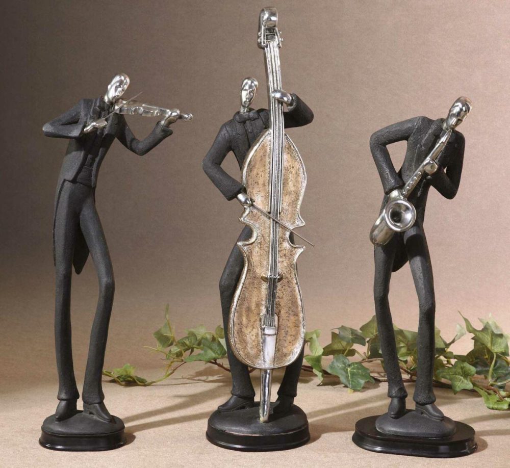 Sculptures |  Musicians Figurines, S/3