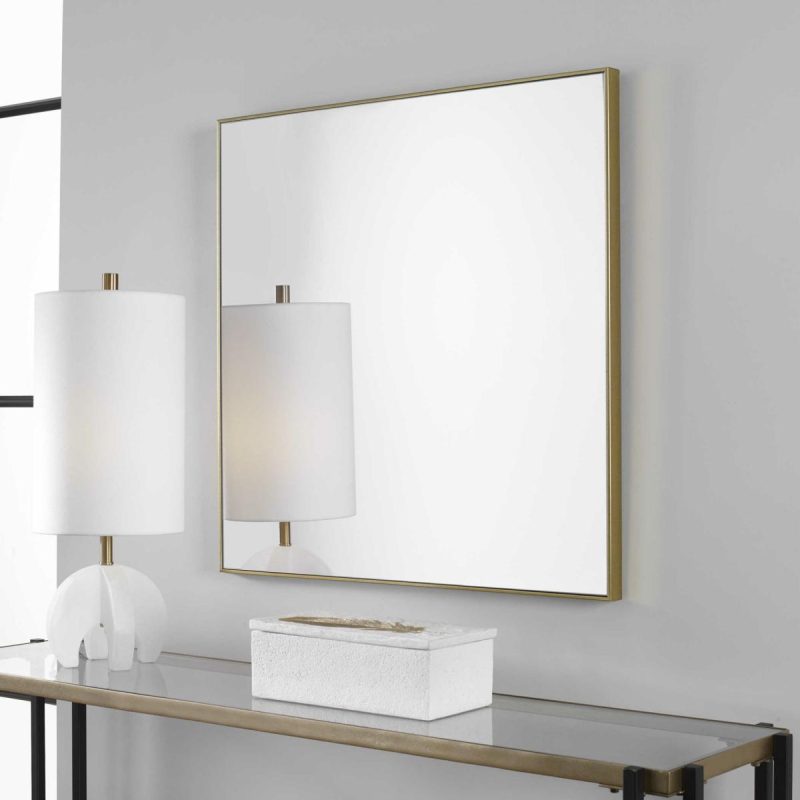 Square |  Alexo Square Mirror, Gold