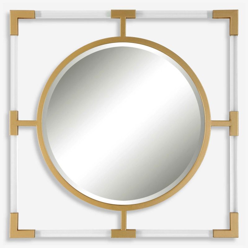 Square |  Balkan Small Mirror, Gold