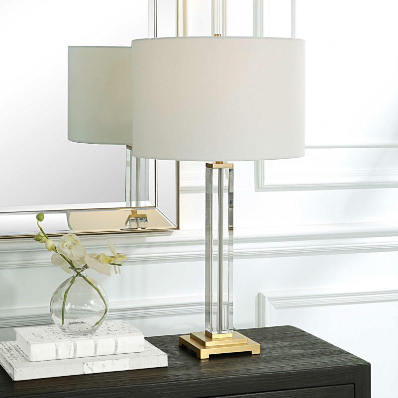 Table |  Crystal Column Table Lamp