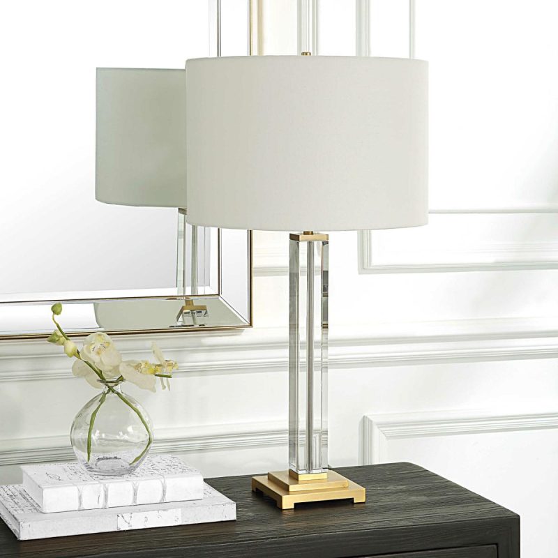 Table |  Crystal Column Table Lamp