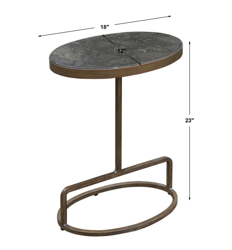 Tables |  Jessenia Accent Table, Bluestone