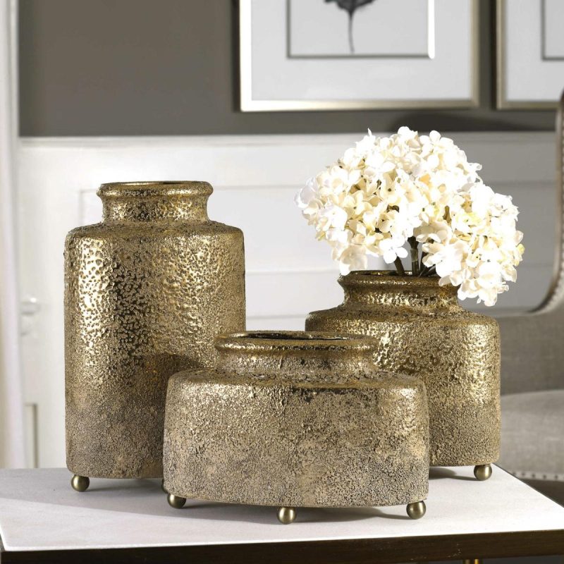 Vases-Urns-Finials |  Kallie Vases, S/3