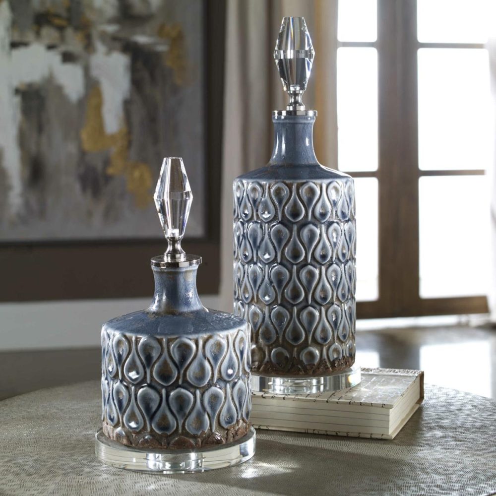 Vases-Urns-Finials |  Varuna Bottles, S/2