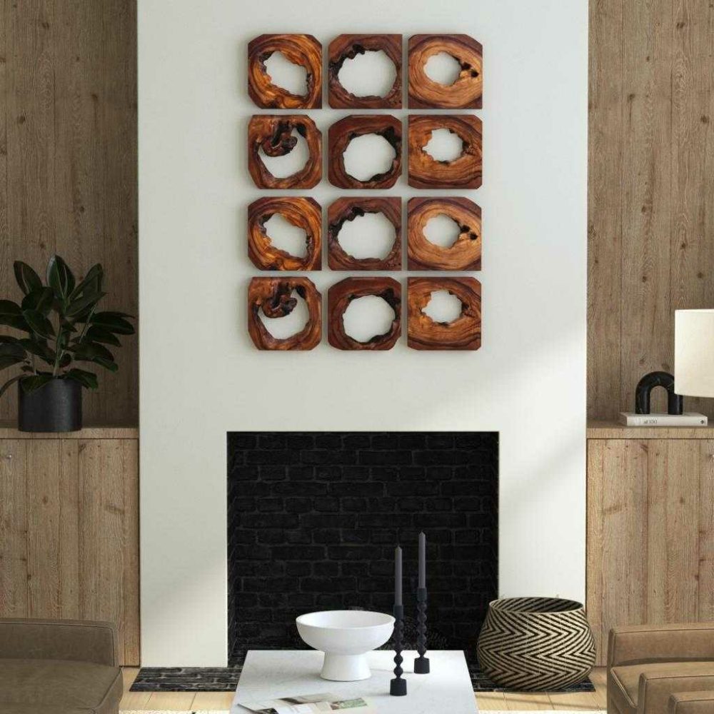 Wood Wall Decor |  Adlai Wood Wall Art, S/6