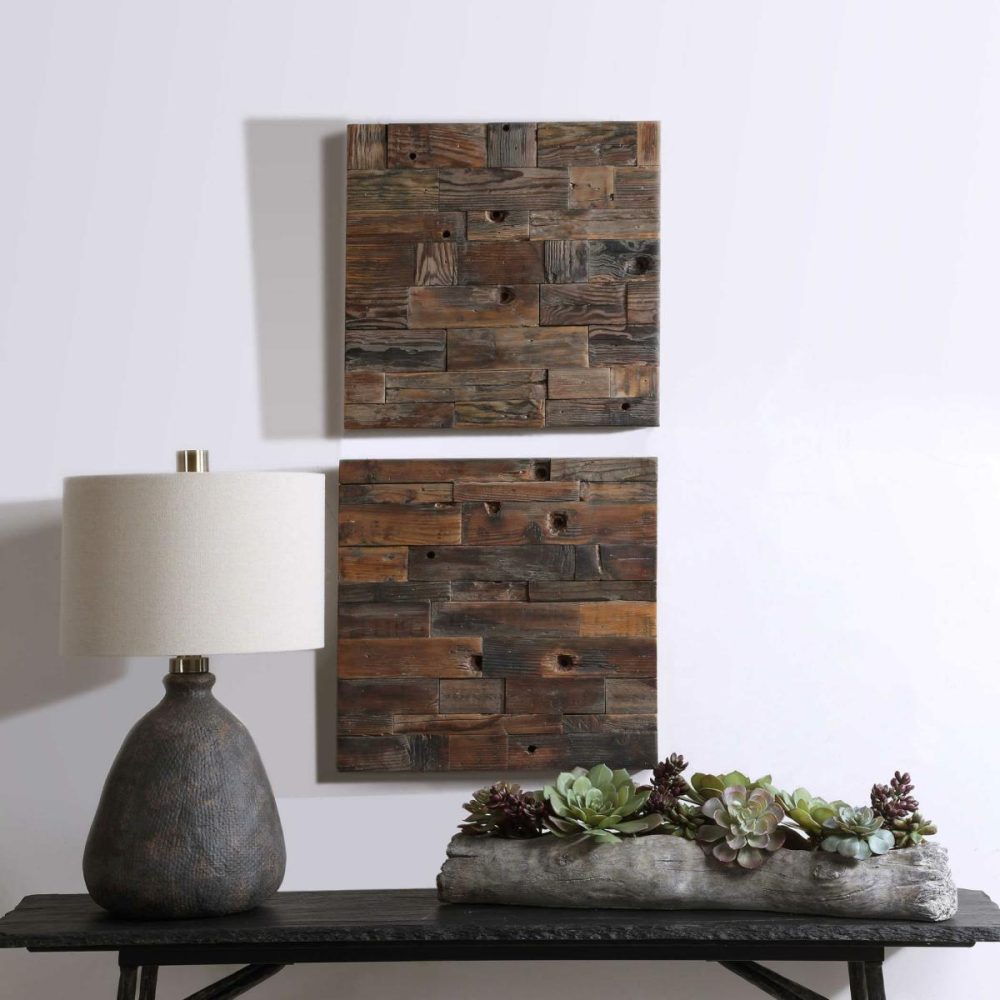 Wood Wall Decor |  Astern Wood Wall Decor, S/2