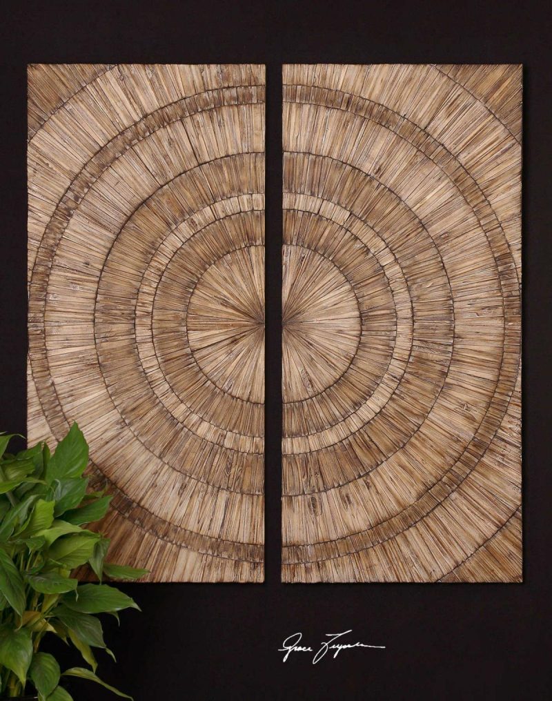 Wood Wall Decor |  Lanciano Wood Wall Panels, S/2