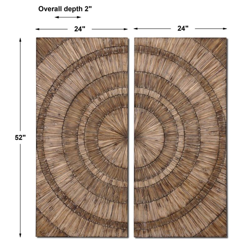 Wood Wall Decor |  Lanciano Wood Wall Panels, S/2