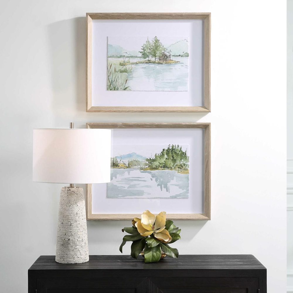 Framed Prints |  Serene Lake Framed Prints, S/2