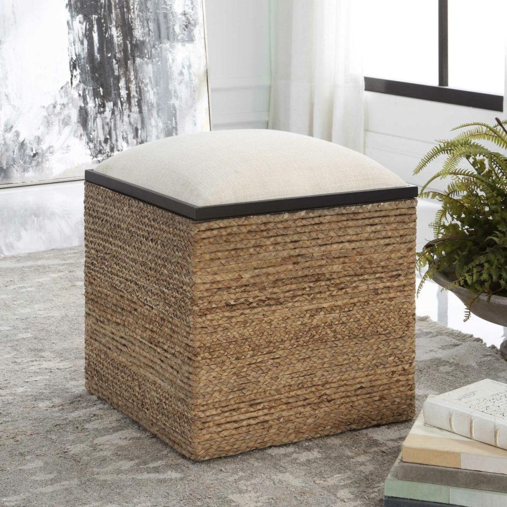 Ottomans-Benches |  Island Square Accent Stool